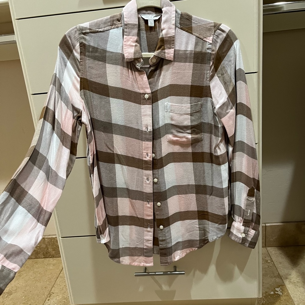 NWOT Lucky Brand button down flannel shirt